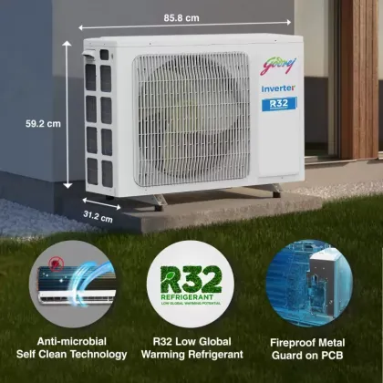 Godrej EI 17TINV3R32 RYQ 1.4 Ton 3 Star 2024 Inverter Split AC