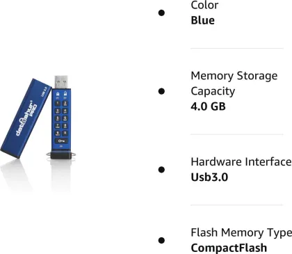 iStorage DatAshur Pro 4GB USB 3.0 Flash Drive - image 5