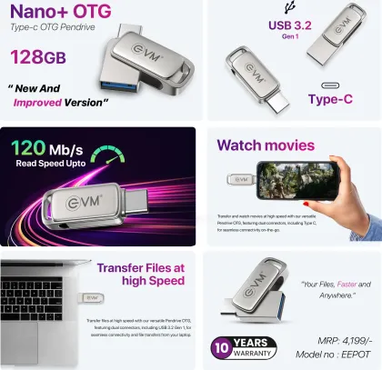 EVM Elite Nano Plus 128 GB OTG Drive - image 3