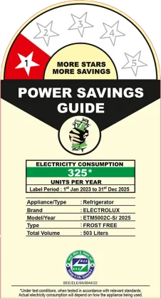 Electrolux ETM5002C-S 503 L 1 Star Double Door Refrigerator