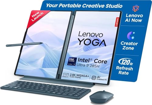 Lenovo Yoga Book 9 2025 83KJ000QIN Laptop (Intel Evo Core Ultra 9 285H/ 32GB/ 1TB SSD/ Win11)
