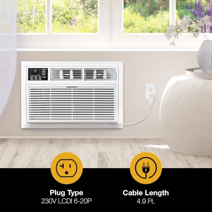 Whirlpool WHAT122-HAW 12000 BTU 230V Window AC