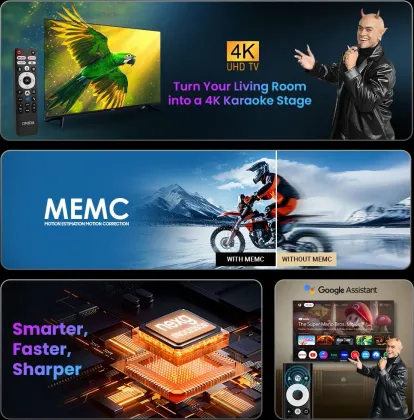 Onida Karaoke Series 65 inch Ultra HD 4K Smart LED TV (65UGID)