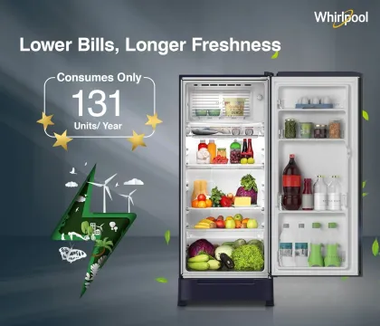 Whirlpool 205 WDE ROY 5S INV 184 L 5 Star Single Door Refrigerator