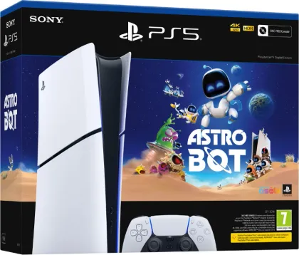 Sony PlayStation 5 Slim Digital Edition Gaming Console - Astro Bot Bundle