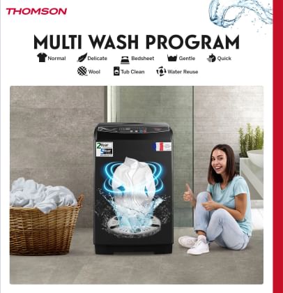 Thomson TTL1000S 10 kg Fully Automatic Top Load Washing Machine