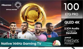 Hisense E7Q PRO Series 100 inch Ultra HD 4K Smart QLED TV (100E7Q PRO)