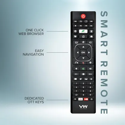 VW Glow Series 43 inch Ultra HD 4K Smart QLED TV (VW43PRO+)