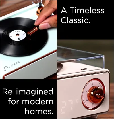 Pebble Disc Retro Bluetooth Speaker