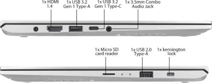 Asus VivoBook X412FA-EK511T Laptop (10th Gen Core i5/ 8GB/ 1TB 256GB SSD/ Win10 Home)