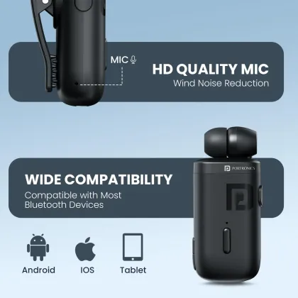 Portronics Harmonics Klip 6 Bluetooth Headset