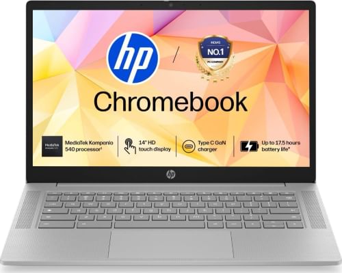 HP Chromebook 14a-nm0006MU Laptop (MediaTek Kompanio 540/ 4GB/ 128GB SSD/ Chrome OS)