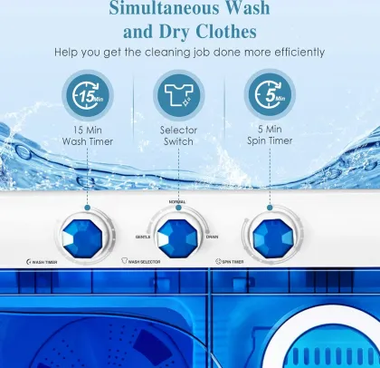 Giantex GX10200US 28 lbs Semi Automatic Washing Machine