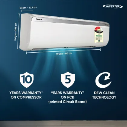 Daikin MTKL35XV16WAA 1 Ton 3 Star 2026 Inverter Split AC