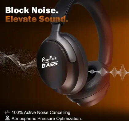 PunnkFunnk Super Bass Wireless Headphones