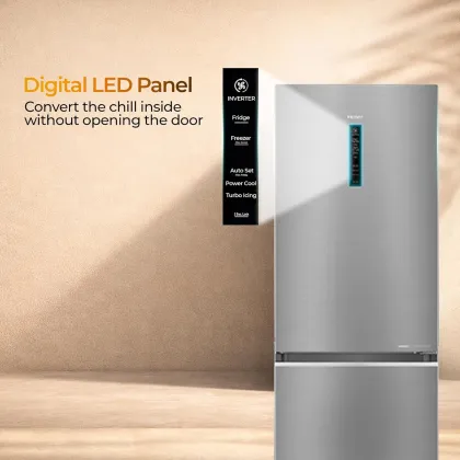 Haier HEB-451TSA-P 445 L 1 Star Double Door Refrigerator