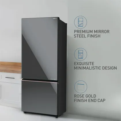 Panasonic NR-BK468BGMN 401 L 2 Star Double Door Refrigerator