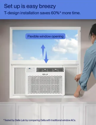 Della 048-TL-W8KW 8000 BTU 115V Window AC