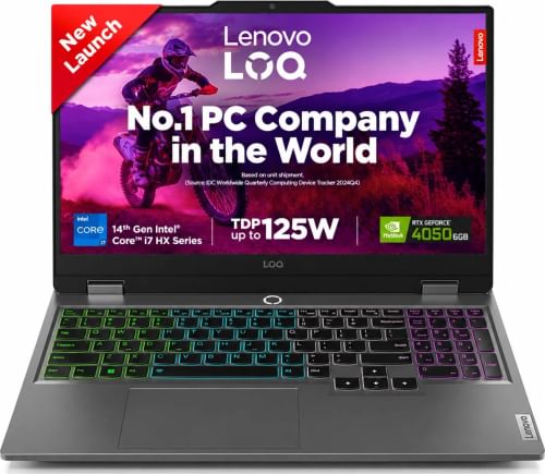 Lenovo LOQ 83DV01LRIN AI Gaming Laptop (14th Gen Core i7/ 16GB/ 512GB SSD/ Win11/ 6GB RTX4050)
