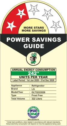 LG GLT3226SNPZ 322 L 2 Star Double Door Refrigerator