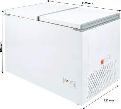 Kenstar 300VCF3DDKS26W 323 L Double Door Deep Freezer