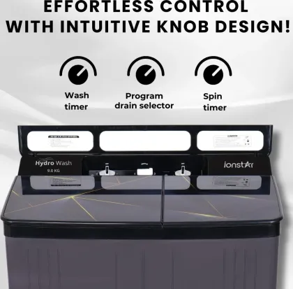 Ionstar GLOW90DLXGBS 9 Kg Semi Automatic Washing Machine