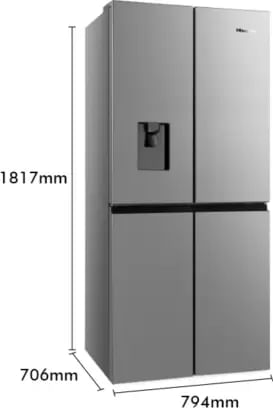 hisense 507l french door fridge