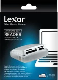 Lexar Multi-Card 25-in-1 USB 3.0 Memory Card Reader speed up to 500MB/s