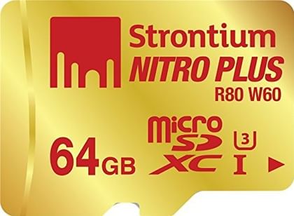 Strontium Nitro Plus 64GB UHS-1(U3) micro SDXC Card