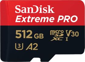 SanDisk Extreme PRO A2 512GB Class 3 UHS-I Micro SDXC Memory Card