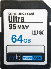 Morebyte Ultra 64GB SDHC UHS-I Memory Card