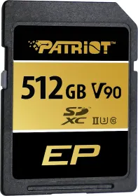 Patriot EP 512GB SDXC UHS-II Class 10 Memory Card