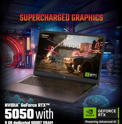 Acer Nitro V 15 ANV15-52 Gaming Laptop (13th Gen Core i5/ 16GB/ 512GB SSD/ Win11/ 8GB RTX5050)