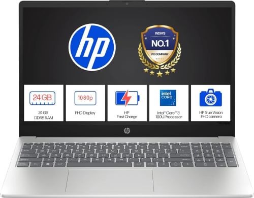 HP 15-fd0885TU Laptop (Intel Core 3 100U/ 16GB/ 512GB SSD/ Win11 Home)