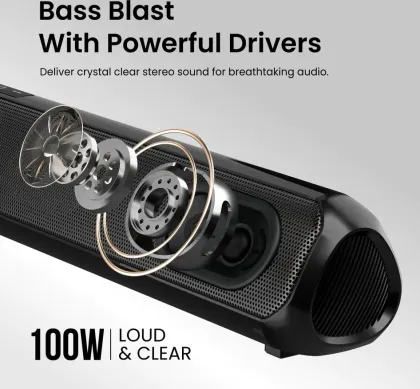 Portronics Pure Sound X1 Pro 100W Bluetooth Soundbar