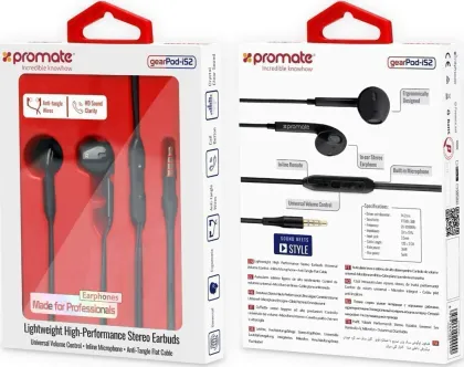 ‎Promate GearPod-iS2 Wired Earphones