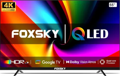 Foxsky FS55GATV 55 inch Ultra HD 4K Smart QLED TV