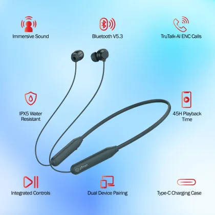 pTron Bassstrings Indie Neckband