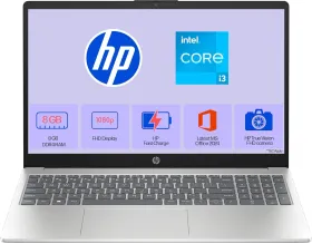HP 15-fd0624tu Laptop (13th Gen Core i3/ 8GB/ 512GB SSD/ Win11 Home)