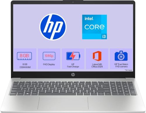 HP 15-fd0624tu Laptop (13th Gen Core i3/ 8GB/ 512GB SSD/ Win11 Home)