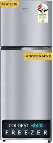 Whirlpool NEO SP305 PRM Imperial Steel-Y 259 L 1 Star Double Door Refrigerator