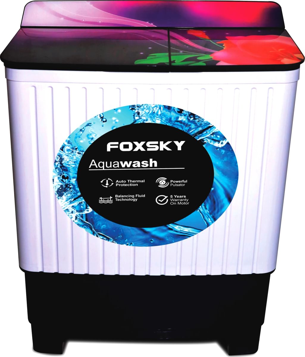 Foxsky FS-SATL85WM 8.5 Kg Semi Automatic Top Load Washing Machine Price ...