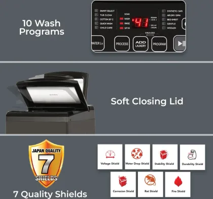 Sharp EST90NBK 9 Kg Fully Automatic Top Load Washing Machine