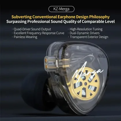 KZ Merga Wired Earphones (Without Mic)
