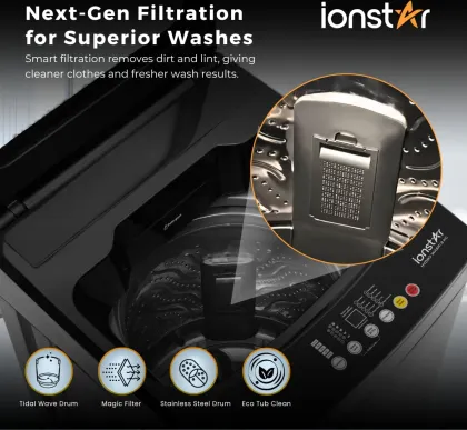 Ionstar 80HYDRO-G6BG-N1 8 kg Fully Automatic Top Load Washing Machine