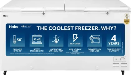 Haier HFC-385CM5 350 L 5 Star Double Door Deep Freezer