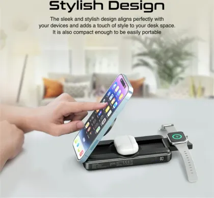 Promate PowerPack Fold 5 in 1 Wireless Charger - image 3