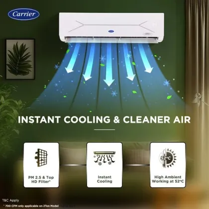 Carrier CAI24PE3R35F0 2 Ton 3 Star 2025 Inverter Split AC (XPERT EDGE Fxi Alpha)