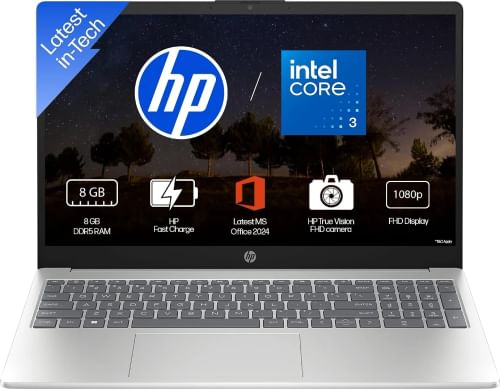 HP 15-fd1225tu Laptop (Intel Core 3 100U/ 8GB/ 512GB SSD/ Win11 Home)