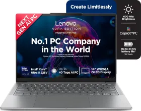 Lenovo Yoga Slim 7 Aura Edition 83JX00ENIN AI Laptop (Intel Evo Core Ultra 5 226V/ 16GB/ 512GB/ Win11)